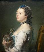 Jean-Baptiste Perronneau Portrait of Magdaleine Pinceloup de la Grange, nee de Parseval oil painting artist